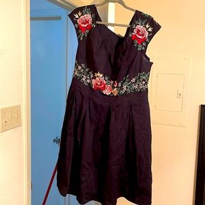 Size 22W eShakti Dress with Flowers